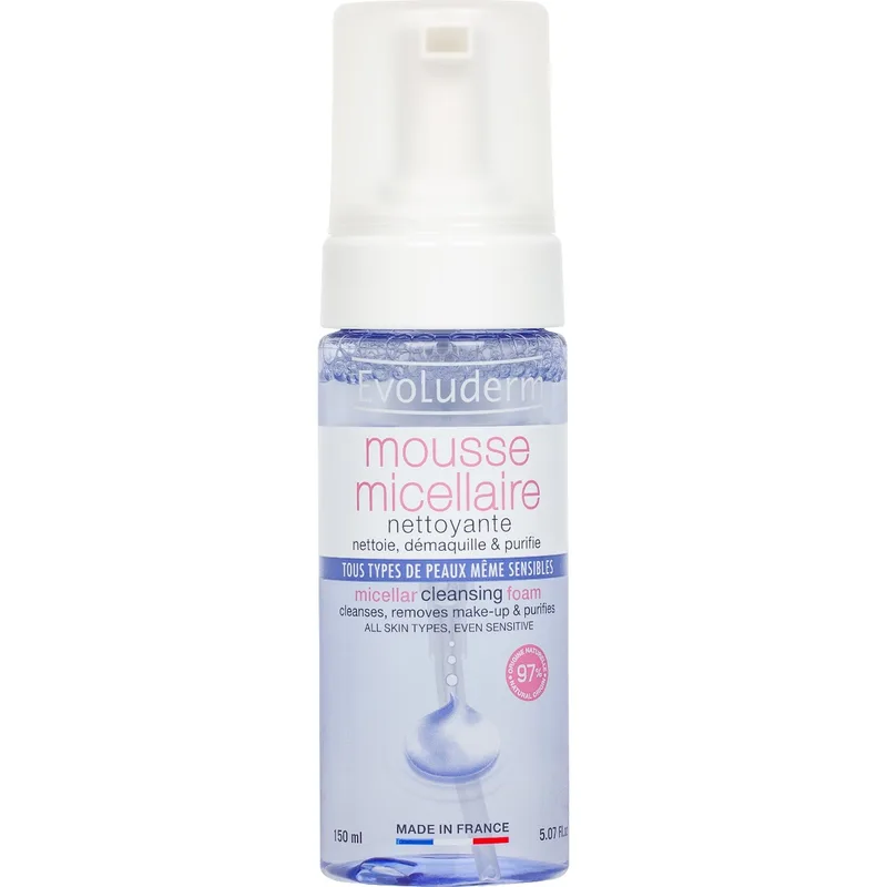 Пінка Evoluderm (Еволюдерм) міцелярна для очищення обличчя для всіх типів шкіри 150 мл