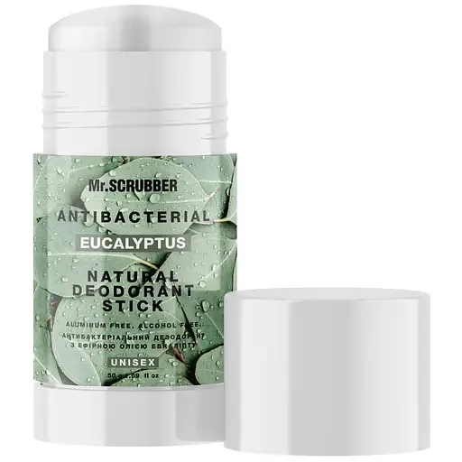 Антибактеріальний дезодорант з ефірною олією евкаліпту Mr.Scrubber Antibacterial Eucalyptus 50 г