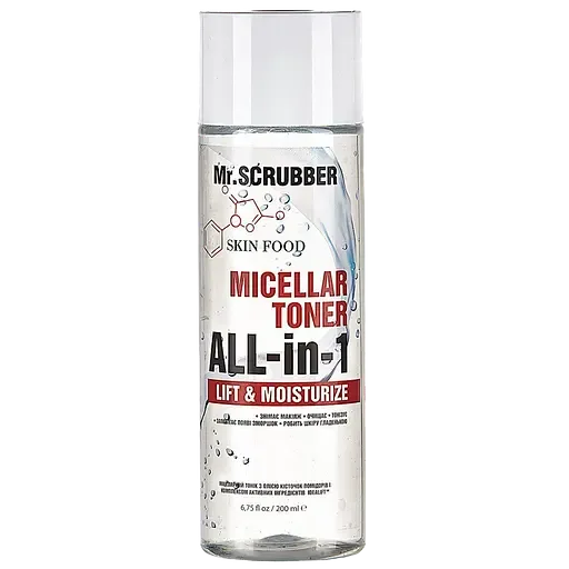 Міцелярний тонік Mr.Scrubber Skin Food Idealift з олією кісточок томата, 200 мл