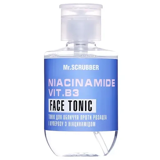Тонік для обличчя проти розацеа і куперозу Mr.Scrubber Niacinamide Vitamin B3 Face Tonic з ніацинамідом, 250 мл