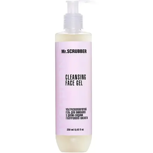 Ультразволожувальний гель для вмивання Mr.Scrubber Hyaluronic Cleansing Face Gel з двома видами гіалуронової кислоти 250 мл