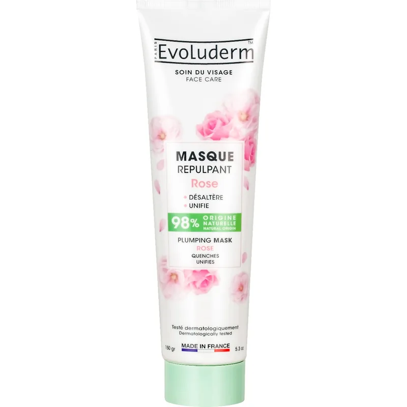 Маска Evoluderm (Еволюдерм) для обличчя вирівнююча з розовою водою, 150 г