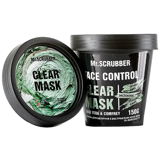 Маска для обличчя Mr.Scrubber Face Control Clear Mask Алое вера та живокост 150 г