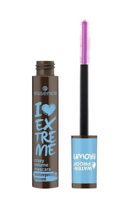 Туш для вій Essence I Love Extreme Crazy Volume Brown Водостійка 12 мл