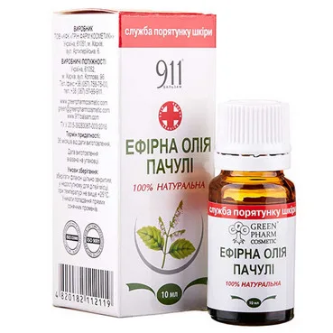 Ефірна олія пачулі Green Pharm Cosmetic