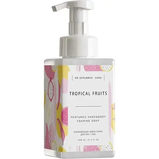 Парфумоване мило-пінка для рук і тіла Mr.Scrubber Tropical fruits 450 мл