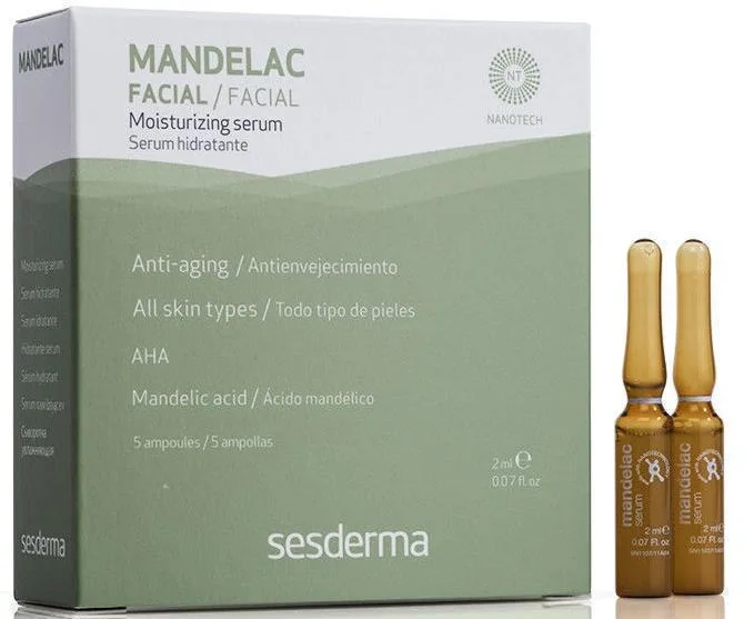 Сироватка Sesderma Mandelac зволожуюча для чутливої ​​шкіри обличчя 5 амп*2 мл