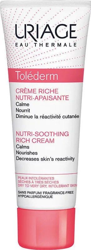 Крем Uriage (Урьяж) Tolederm Roche для сухої шкіри обличчя 50 мл