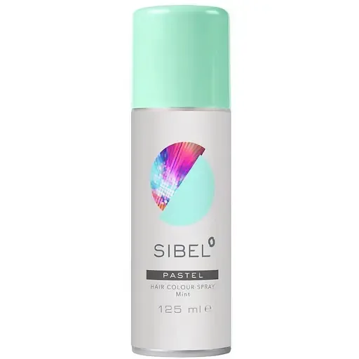 Спрей-фарба для волосся Sibel Pastel Hair Colour Spray Mint, пастельно-м'ятний, 125 мл