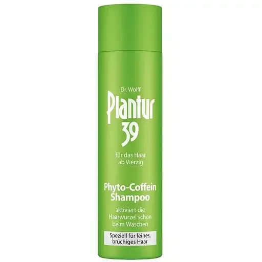 Шампунь проти випадіння волосся Plantur 39 Phyto-Coffein Shampoo для тонкого та ламкого волосся 250 мл