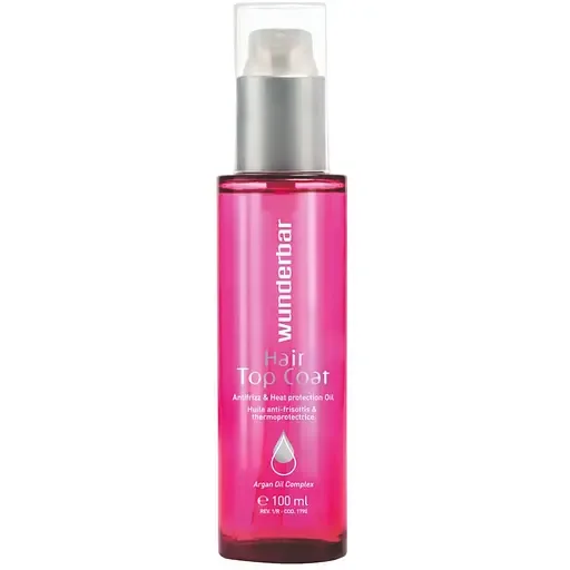 Олія для волосся Wunderbar Hair Top Coat, з аргановим комплексом, для термозахисту, 100 мл