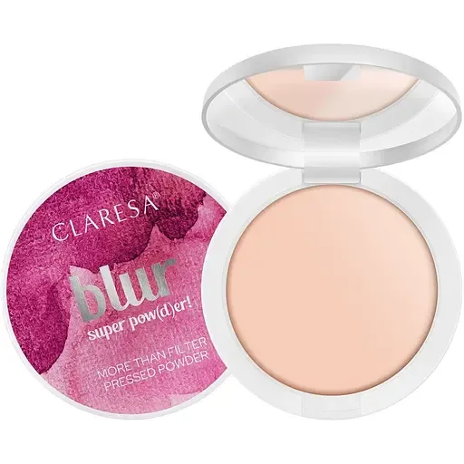Компактна пудра для обличчя Claresa Blur Super Powder! з ефектом оптичного розгладжування шкіри, 11 г