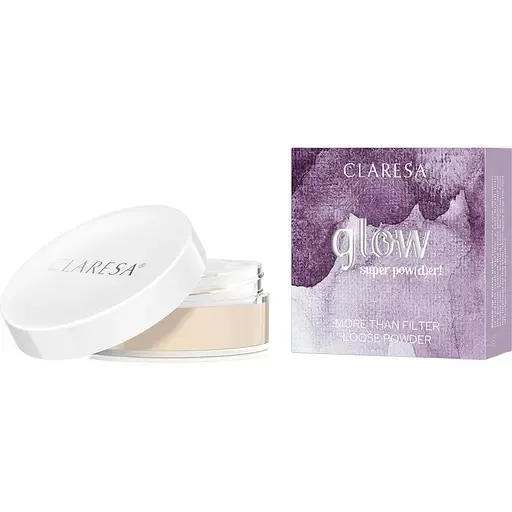 Пудра розсипчаста Claresa Glow Super Powder! освітлювальна 12 г