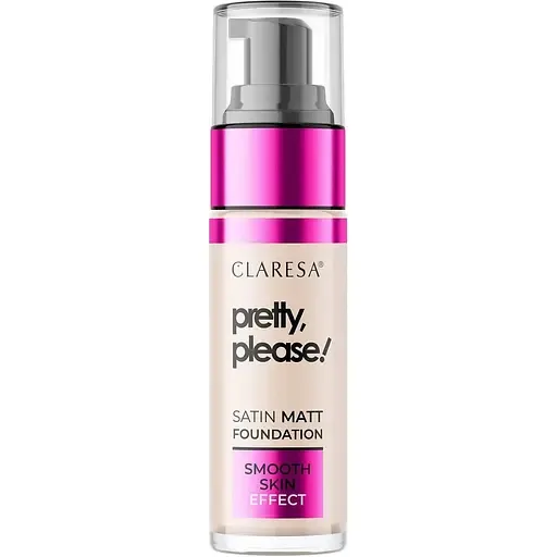 Тональна основа Claresa Pretty, Please! Satin Matt Foundation відтінок 01 (Fair-Light) 33 г