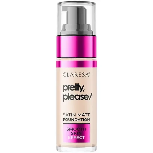 Тональна основа Claresa Pretty, Please! Satin Matt Foundation відтінок 02 (Light) 33 г