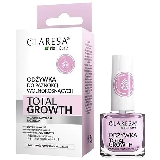 Кондиціонер для нігтів Claresa Total Growth Nail Conditioner зміцнювальний 5 мл