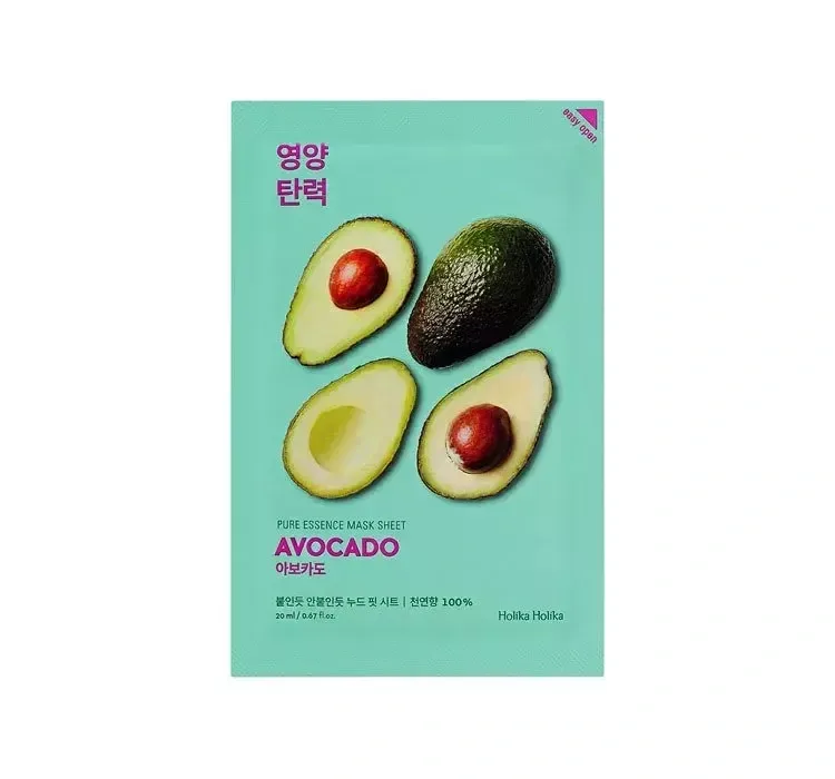 Тканинна маска "Авокадо" Holika Holika Pure Essence Mask Sheet Avocado