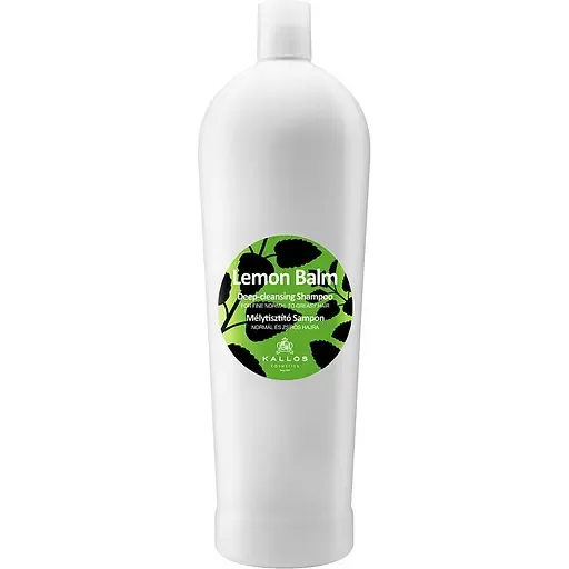 Шампунь для волосся Kallos Cosmetics Lemon balm для глибокого очищення, 1 л