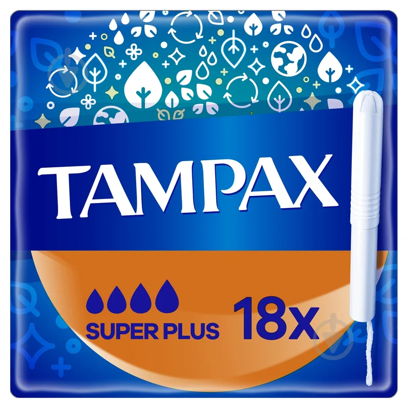 Тампони з аплікатором, 18 шт. - Tampax Compak Super Plus 18шт (18шт)