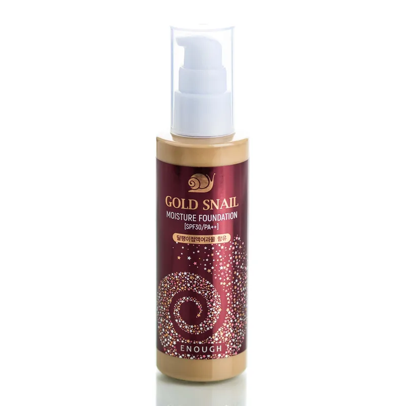 Омолоджуючий тональний крем з муцином равлики - Enough Gold Snail Moisture Foundation