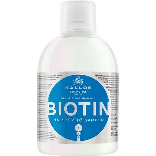 Шампунь для росту волосся Kallos Cosmetics KJMN Biotin, 1 л
