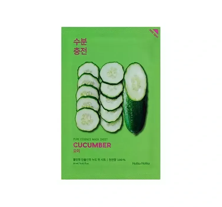 Тканинна маска для обличчя Holika Holika Pure Essence Mask Sheet Cucumber Огірок, 23 мл