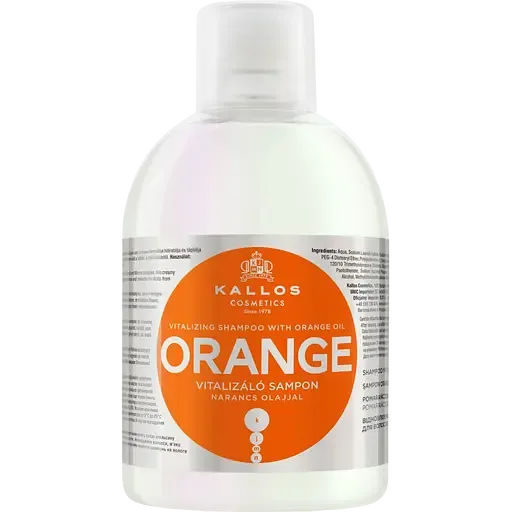 Шампунь для волосся Kallos Cosmetics KJMN Orange зміцнюючий з маслом апельсина, 1 л