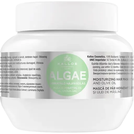Маска для волосся Kallos Cosmetics Algae Mask зволожуюча з екстрактом водоростей та оливковою олією