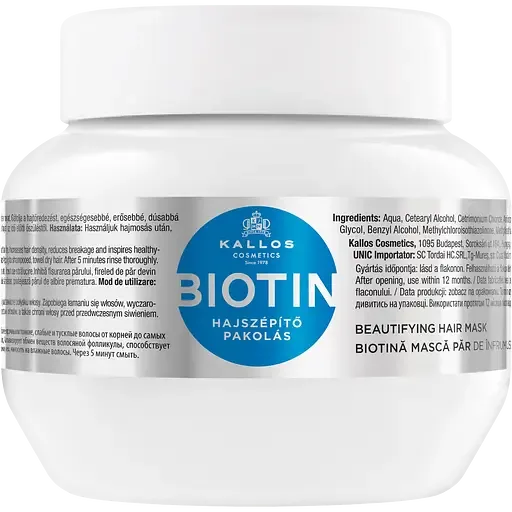 Маска для росту волосся Kallos Cosmetics Biotin Beautifying Mask