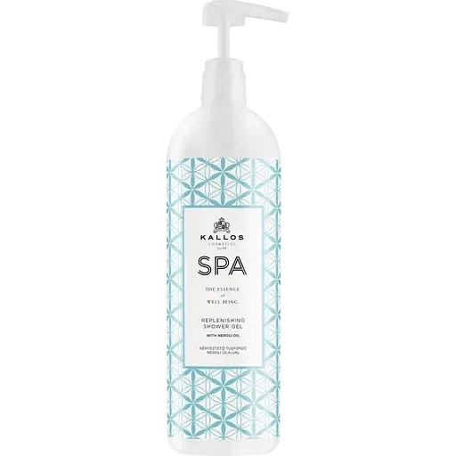 Гель для душу Kallos Cosmetics SPA відновлюючий з маслом неролі, 1 л