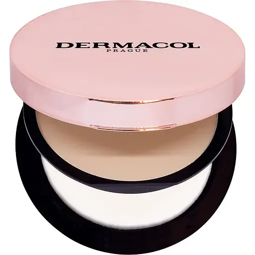 Компактна пудра для обличчя 2 в 1 Dermacol 24H Long-Lasting Powder and Foundation відтінок 01