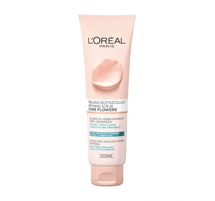 LOREAL RARE FLOWERS ОЧИЩУВАЛЬНИЙ ПІЛІНГ НОРМАЛЬНА ТА КОМБІНОВАНА ШКІРА 150МЛ