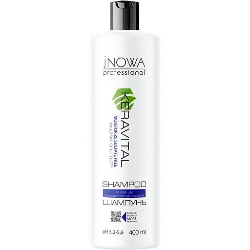 Шампунь jNOWA Professional Home Care Keravital Moisturize Sulfate Free, 400 мл