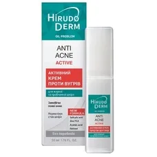 Крем Hirudo Derm Oil Problem активний від вугрів 50мл