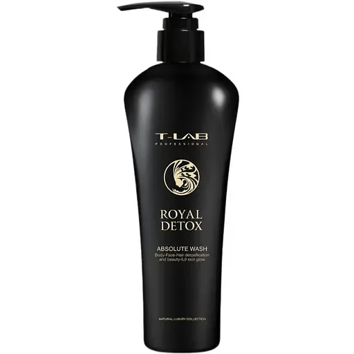 Шампунь-гель T-LAB Professional Royal Detox Absolute Wash для гладкості та абсолютної детоксикації волосся та шкіри 300 мл
