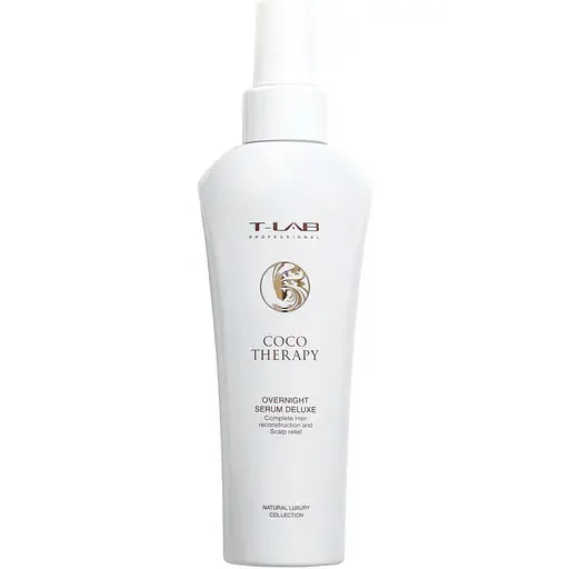 Сироватка T-LAB Professional Coco Therapy Overnight Serum Deluxe для бездоганного відновлення та віталізації волосся 150 мл