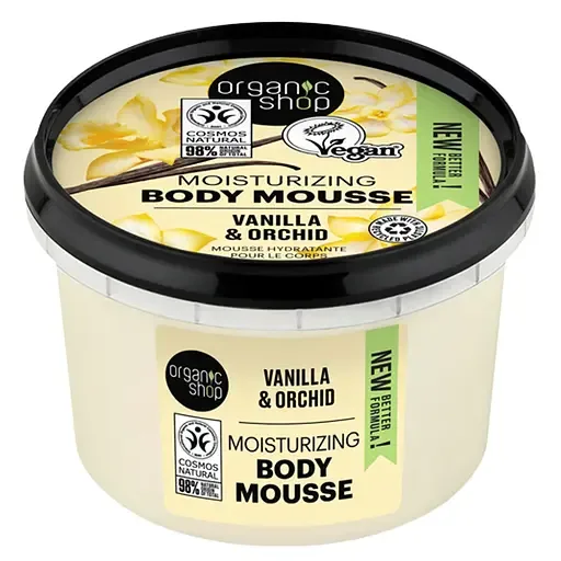 Organic Shop Vanilla & Orchid пінка для тіла з ваніллю 250 мл