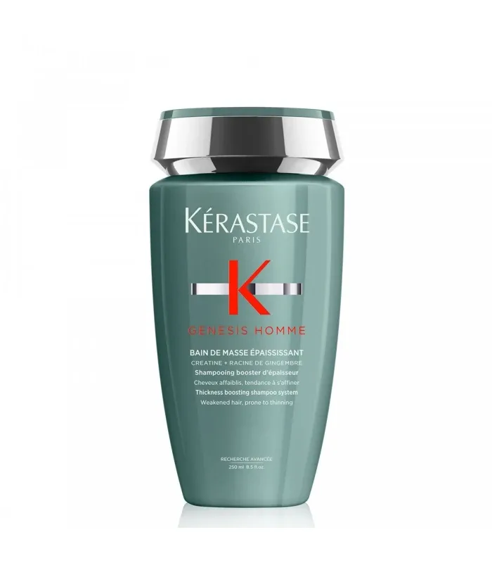Kerastase Genesis Homme Bain de Masse Epaississant- Шампунь-ванна, бустер густоти для ослабленого тонкого волосся чоловіків