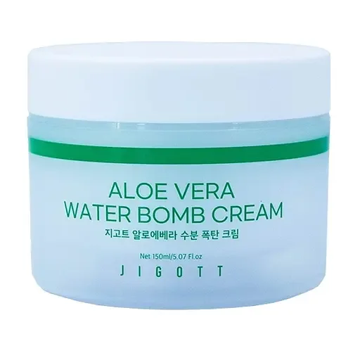 Зволожуючий крем для обличчя Jigott Aloe Vera Water Bomb Cream Алое, 150 мл