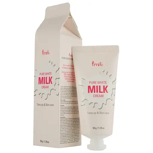 Крем для обличчя зволожувальний Prreti Pure White Milk, 50 мл
