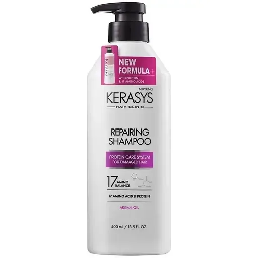 Відновлювальний шампунь Kerasys Hair Clinic Protein Care System Argan Oil