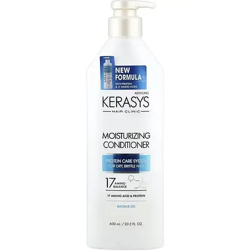 Зволожувальний кондиціонер для волосся Kerasys Hair Clinic Protein Care System Baobab Oil