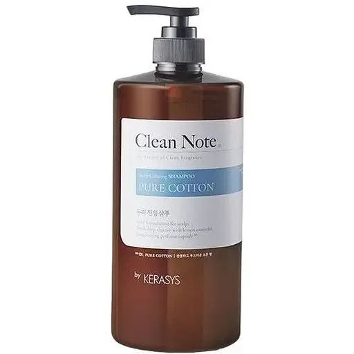 Шампунь парфумований Clean Note Pure Cotton Perfume Shampoo, для заспокоєння шкіри голови та пошкодженого волосся, 1 л
