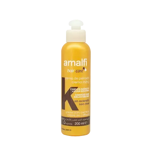 Стайлінг крем для пошкодженого волосся Amalfi Argan, 200 мл