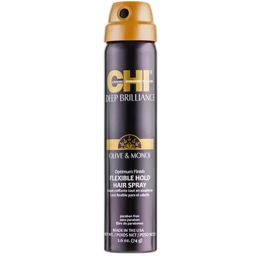 Лак для волосся гнучкої фіксації CHI Deep Brilliance Olive & Monoi Op FlexHold, 284 мл