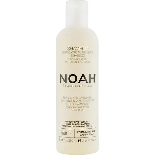 Шампунь для волосся Noah Hair з зеленим чаєм і базиліком 250 мл (107383)