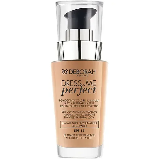 Тональна основа для обличчя Deborah Dress Me Perfect Foundation SPF15 відтінок 03 (Sand) 30 мл