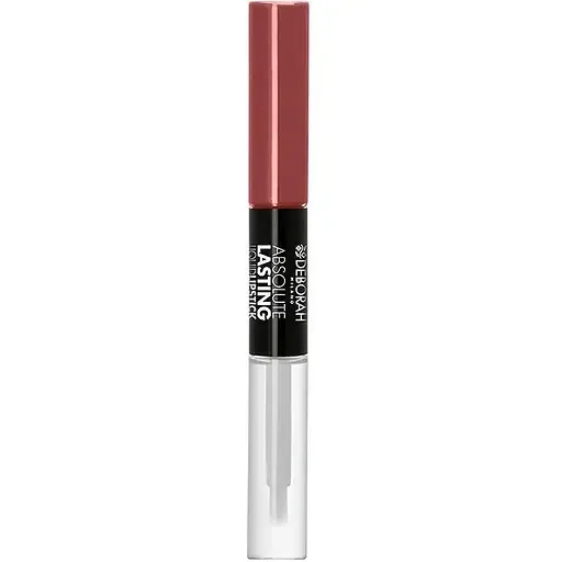 Помада и бальзам для губ Deborah 2 в 1 Absolute Lasting Luquid відтінок 03 Mauve Nude 8 мл