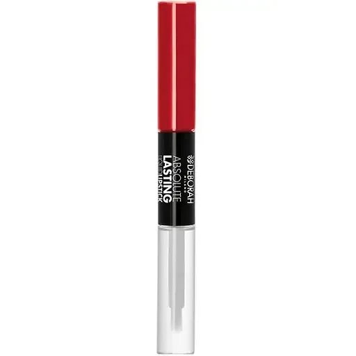 Помада и бальзам для губ Deborah 2 в 1 Absolute Lasting Luquid відтінок 10 Fire Red 8 мл