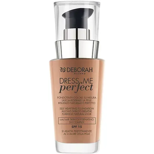 Тональна основа для обличчя Deborah Dress Me Perfect Foundation SPF15 відтінок 04 (Apricot) 30 мл